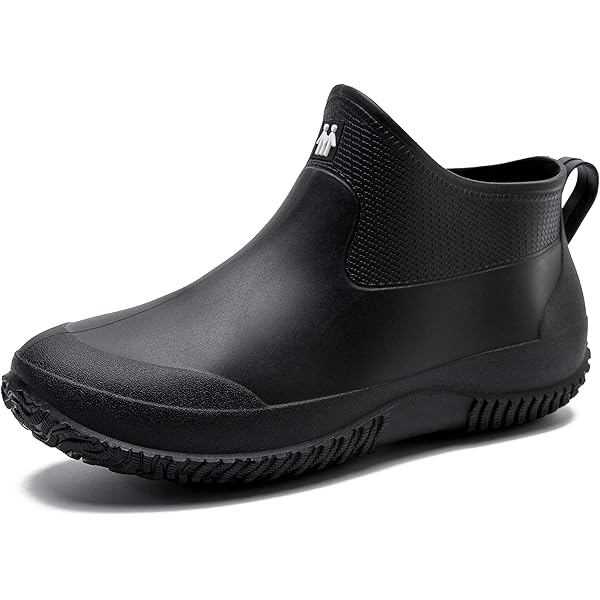 Bota Agua Hombre Bota Lluvia Trabajo Pvc Antideslizante Sin