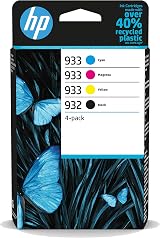 HP 932/933 4-Pack Original Ink Cartridges Black Cyan Magenta Yellow view 1