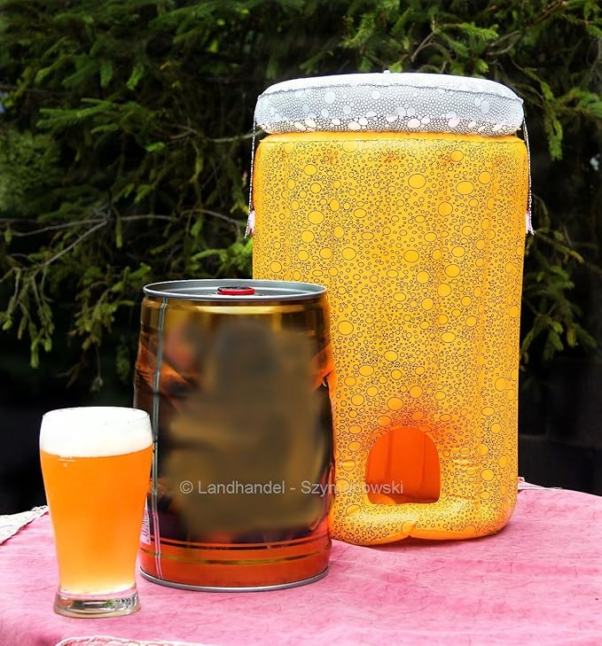 aufblasbarer Bierfasskühler Bierkühler Partyfass Kühler für 5 Lieter Fass
