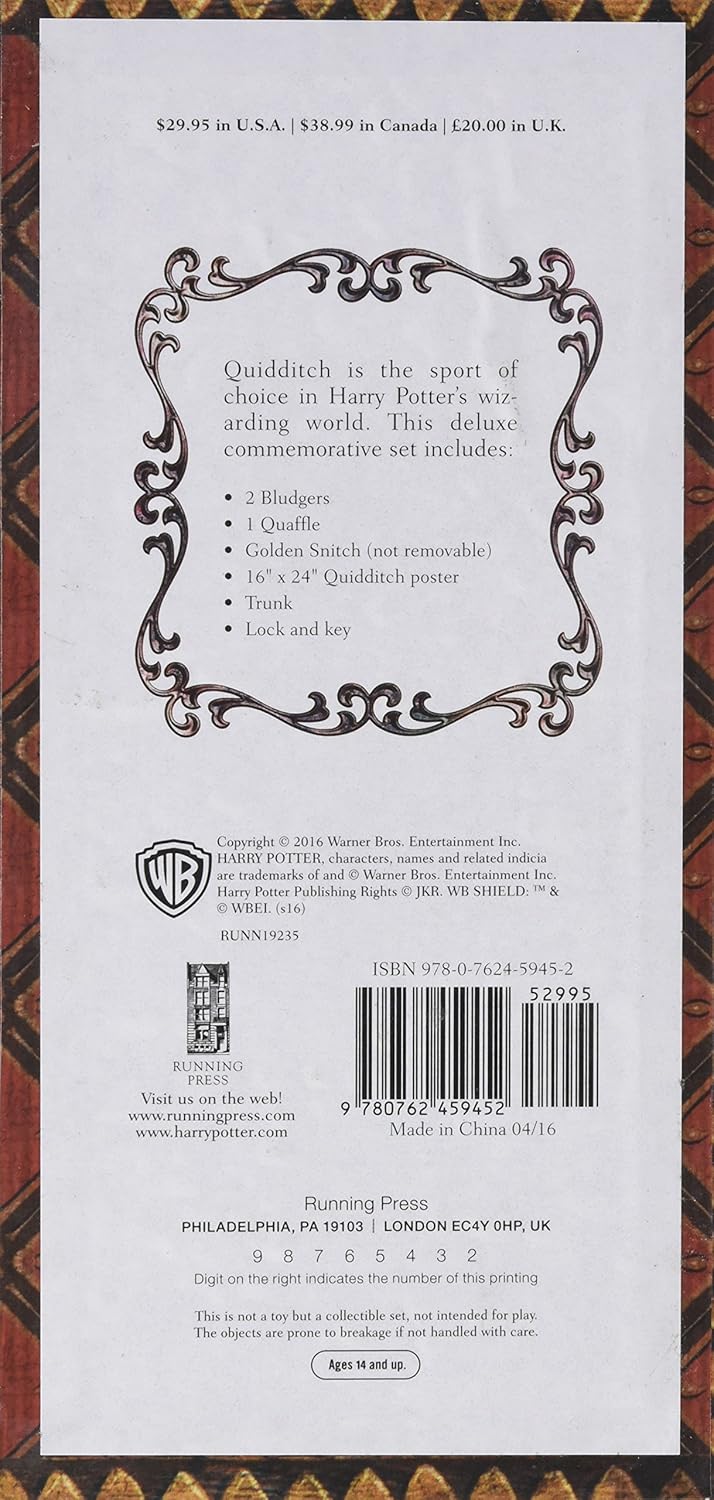 Harry Potter. Collectible Quidditch Set: Running Press, Running ...