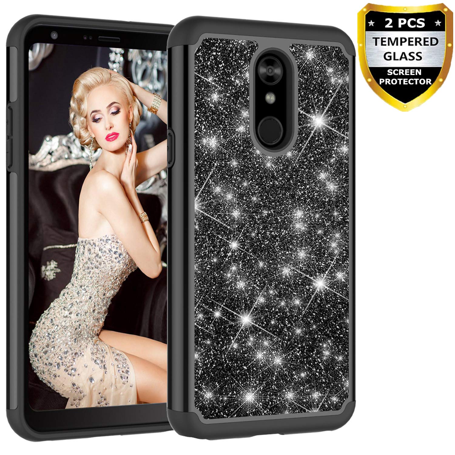 Best lg stylo case dual layer with screen protector