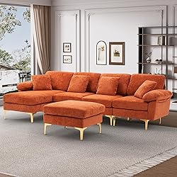 Wrofly U-Shaped Sectional Sofa Couch, 114" Comfy