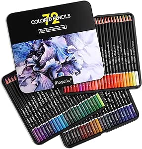 Magicfly 72 Colored Pencils, Professional Oil Based Colored Pencils for Adult, Art Colored Pencils for Coloring Books, Drawing Arts &amp; Sketching, Coloring Pencil for Adults and Kids