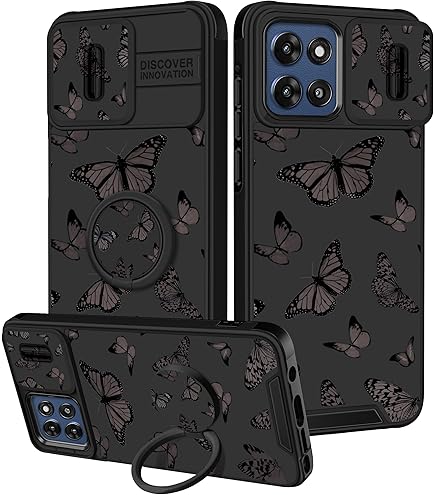 BQQFG For Moto G 5G 2023 Case,Marble Design Three Layer Heavy Duty Shockproof Protection Hard Plastic Bumper Soft Silicone Rubber Drop Protective Cover Case For Moto G 5G 2023 (Blue