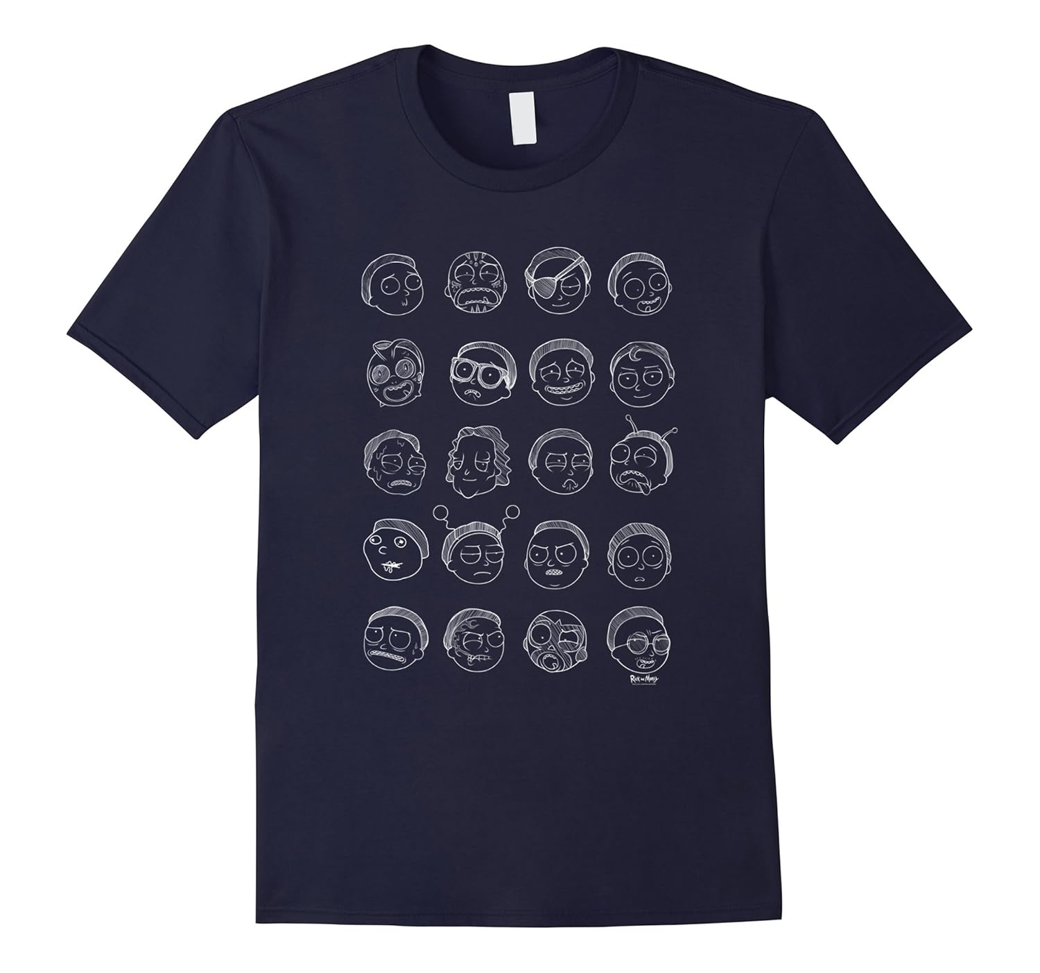 The Many Faces Of Morty - Rick and Morty T-Shirt-ANZ