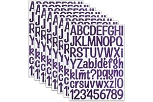 SHUNYINLAI 1.5 Inch Letters Stickers 552 Piece Capital Alphabet Sticker for Scrapbooking Mailbox Inventory Planning Crafts an