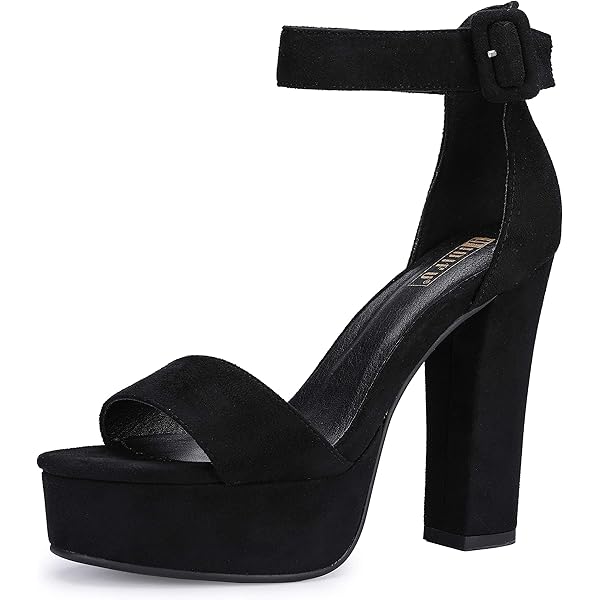 Amazon.com | Shoe Land Chunky Platform Heels for Women – 4 Inch