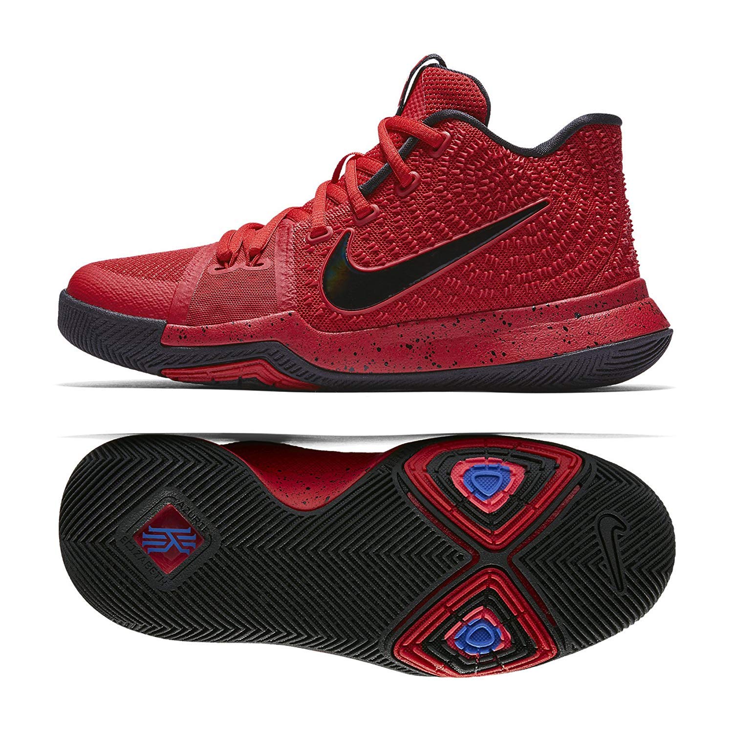 nike kyrie 3 red and black