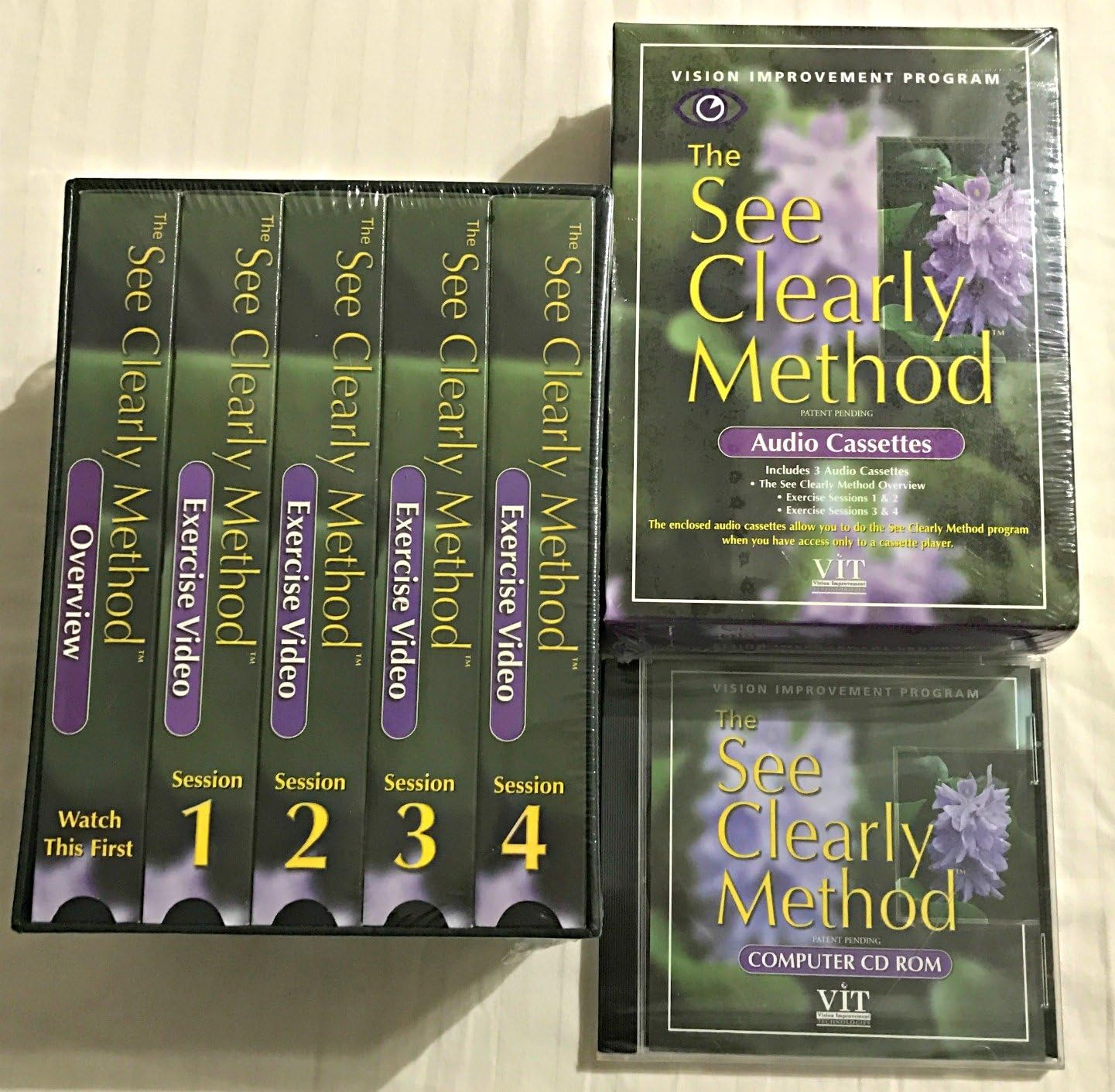 Amazon Com The See Clearly Method Vision Improvement Program Kit 5 Vhs Video Tapes 3 Audio Cassette Tapes Intructional Manual Exercise Card Daily Progress Journal Merrill J Allen Francis A Young