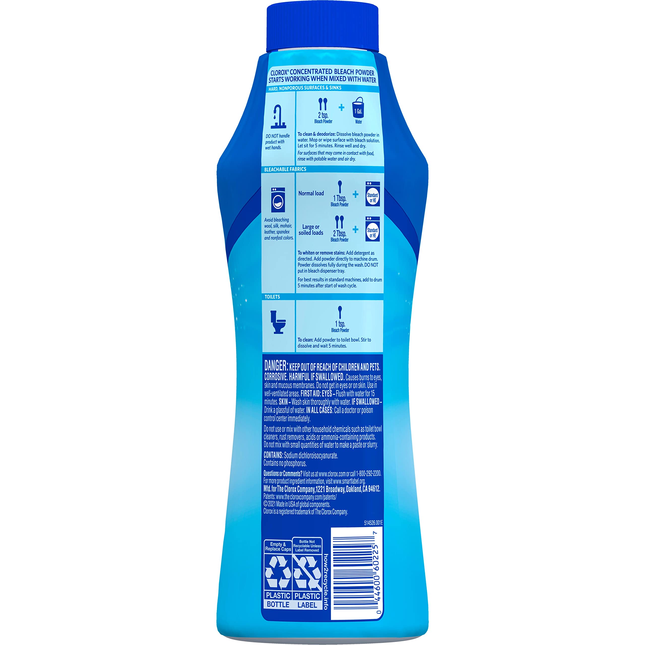 Clorox Concentrated Bleach Powder, 21.1 oz