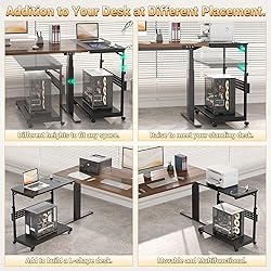 Besiost Computer Tower Stand with Power