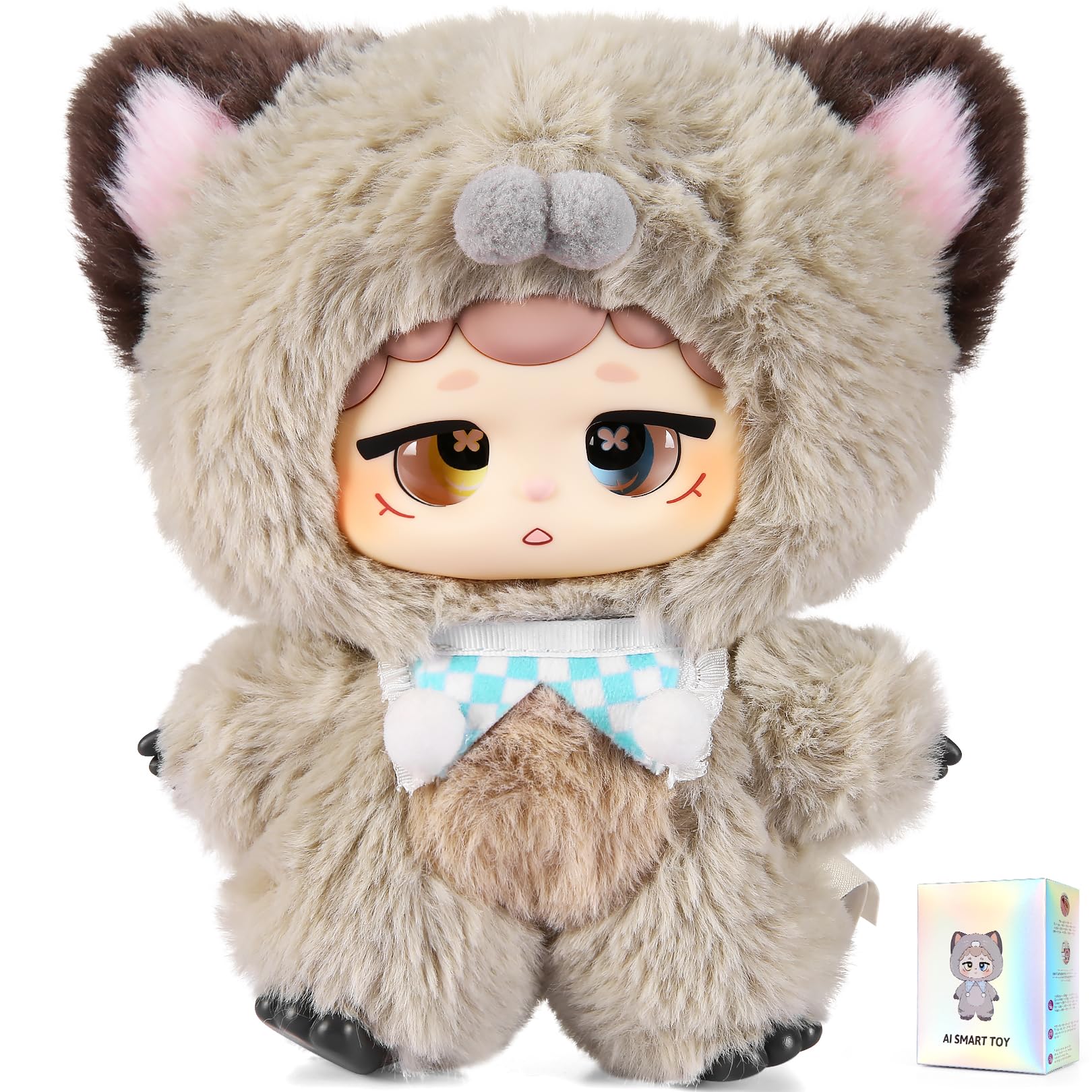 IvyBess AI Smart Stuffed Animal with ChatGPT-Real-Time Voice Interactive Plush Toy, Learning Assistant & Emotional Companion for Kids 3+ Interactive Plush Stuffed Animal Toys