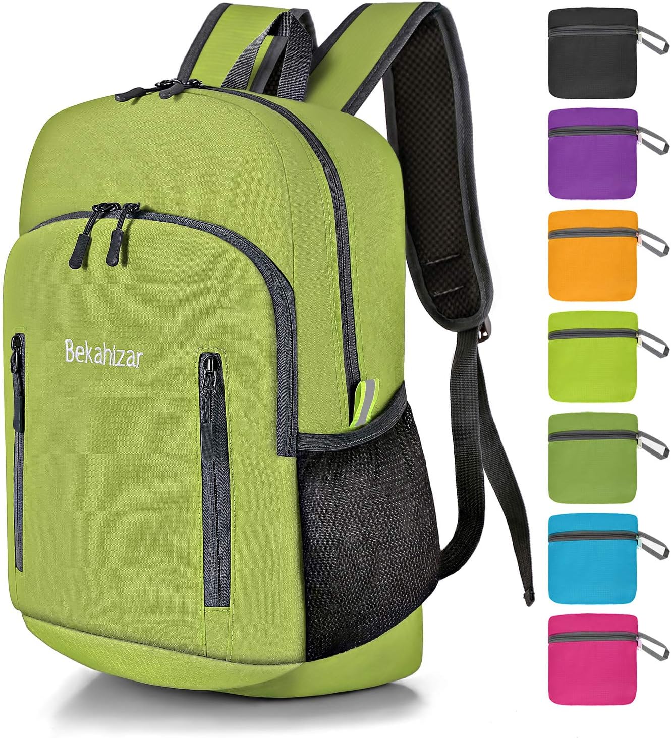 Bekahizar 20L Lightweight Foldable Backpack, Small Hiking Daypack for