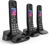 BT Premium Cordless Landline Phone Trio Handset with Call Blocker and Answer
