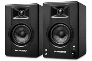 M-AUDIO BX4BT Pair 4.5" Studio Monitors and PC Speakers with Bluetooth for Recording and Multimedia with Music Production Software