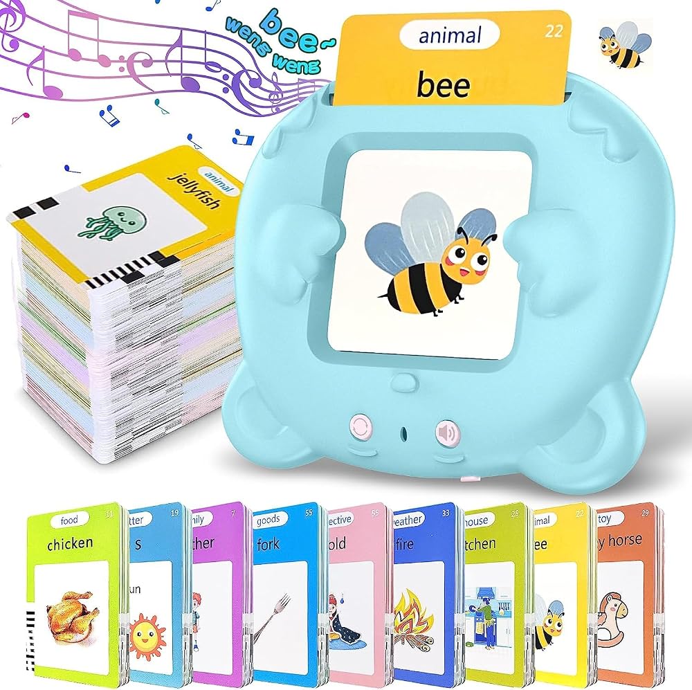 Felly Talking Flash Cards for Toddlers 112 Cards 224 Words Montessori Reading