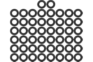 X AUTOHAUX 50pcs M11 Black Oil Drain Plug Gaskets Replacement for GM 12616850 3536966