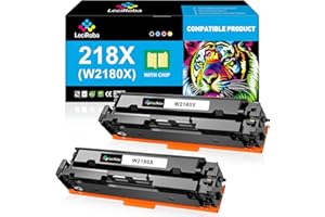 LeciRoba Compatible 218X Black High-Yield Toner Cartridge Replacement for HP 218X W2180X 218A W2180A for HP Color LaserJet Pr