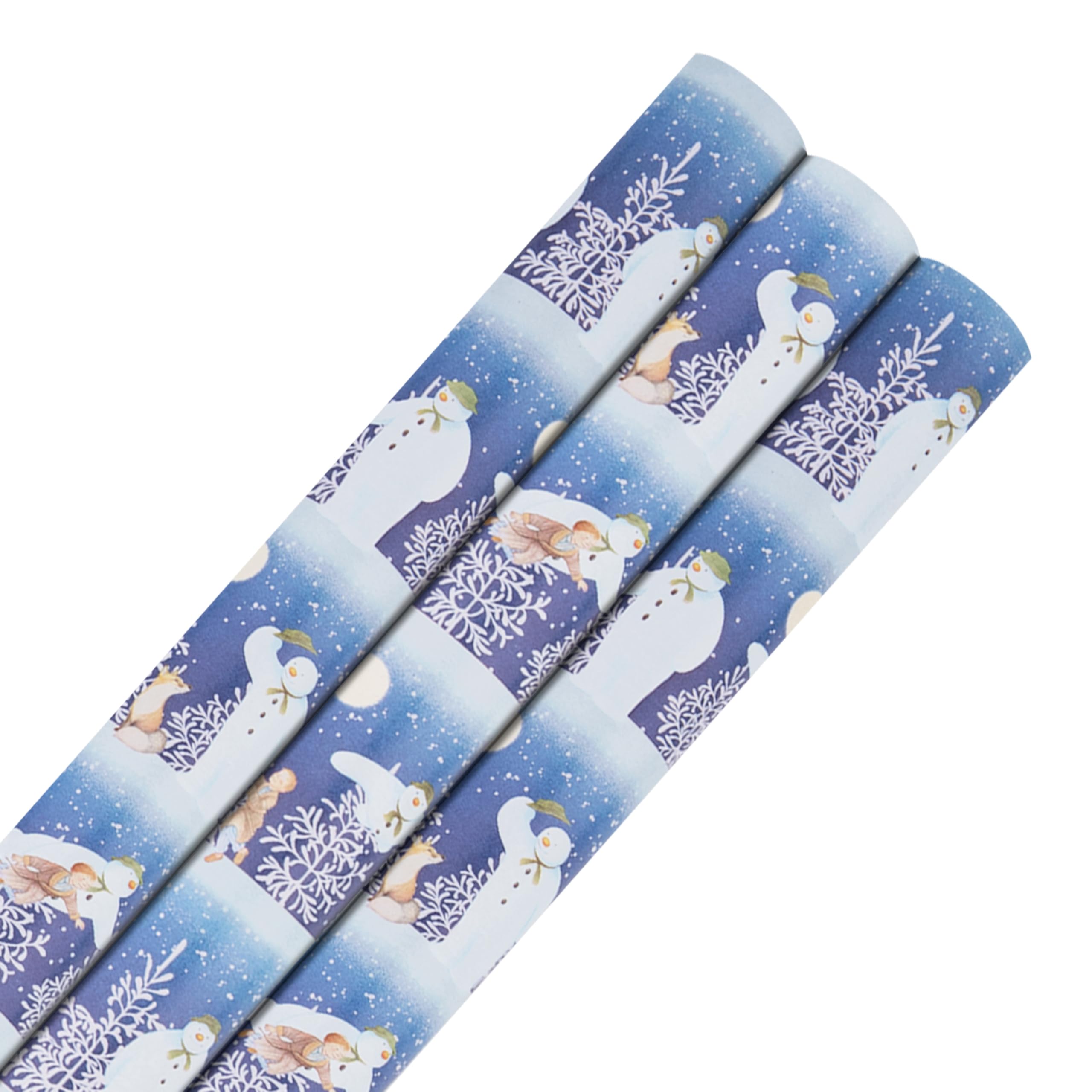 Hallmark 6M Wrapping Paper, Pack of 3, The Snowman, 2M Each, Christmas