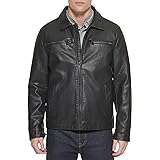 Dockers Men's James Faux Leather Jacket, Black