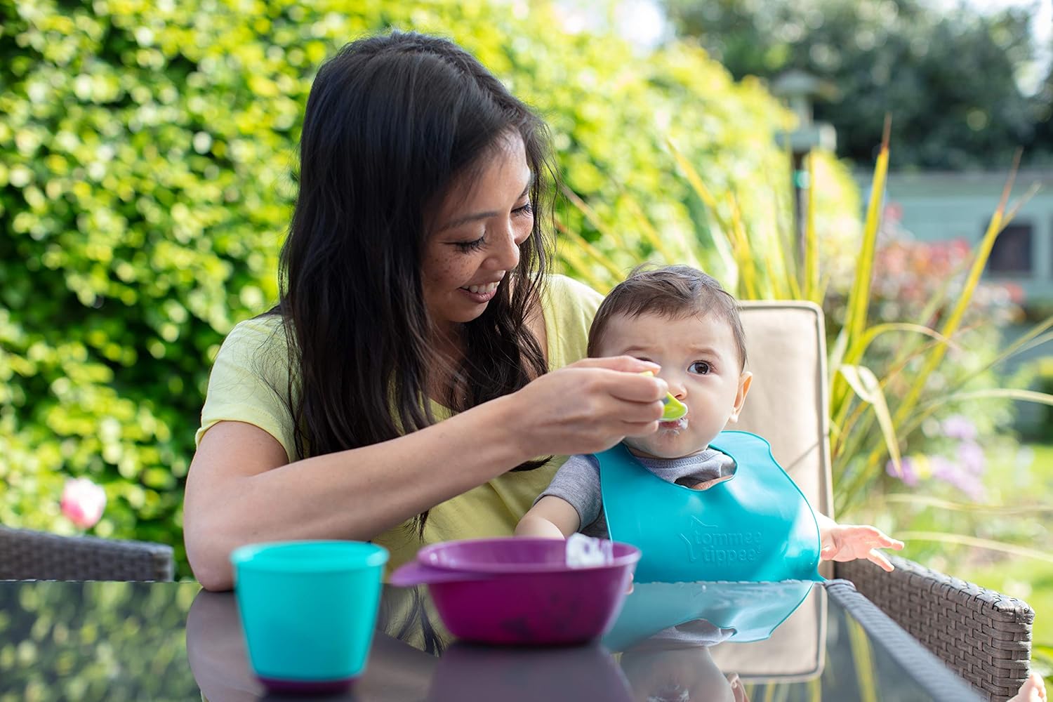 Tommee Tippee Easy Scoop Feeding Bowls with Lid and Spoon for Babies 6m+, Includes 2 Bowls - Image 5
