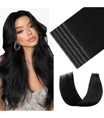 18 Inch Human Hair Tape-In Extensions 20pcs 40g Invisible Edge Amazon.com : Lashey Invisi Edge Tape in Hair Extensions  main image 2