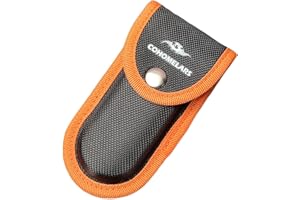 Nylon Sheath for 4''-4.25'' Multitool Knife,Horizontally Carry Knife Pouch Fits 4.25''-4.5'' Wide Folding Pocket Knife,Leatherman Tool Case,EDC Belt Holder COHOMELARS (Small Size)