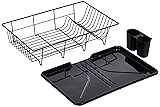 Sweet Home Collection Metal, Plasic ,Dish Drainer