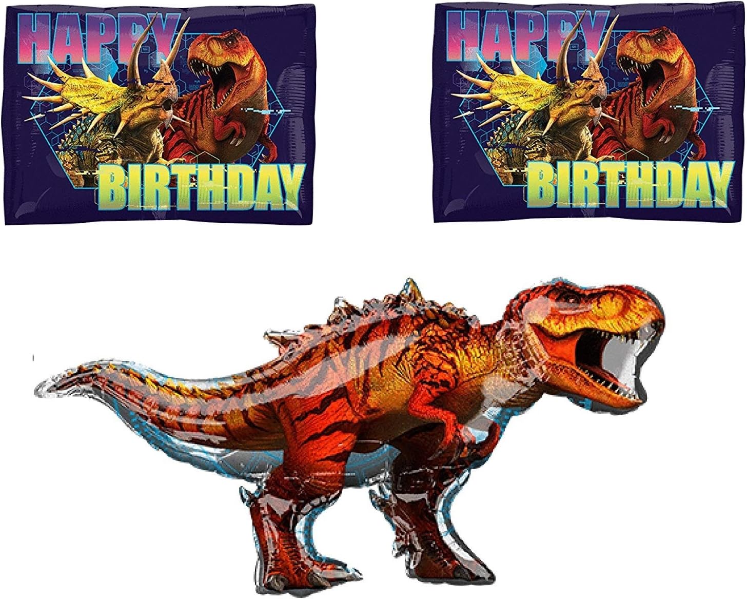 DalvayDelights T-Rex Jurassic World Fallen Kingdom Dinosaur Party Balloon Bouquet Bundle