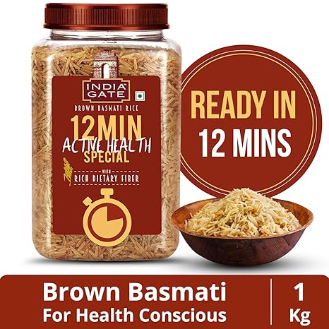 India Gate Brown Basmati Rice, 1kg