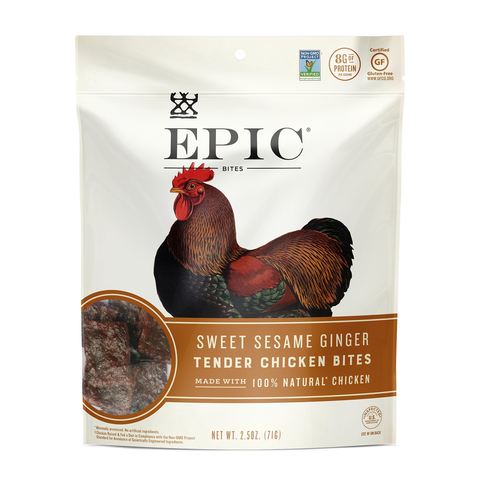 Epic Jerky Bites, 100 Grass Fed, Sweet & Spicy Sriracha