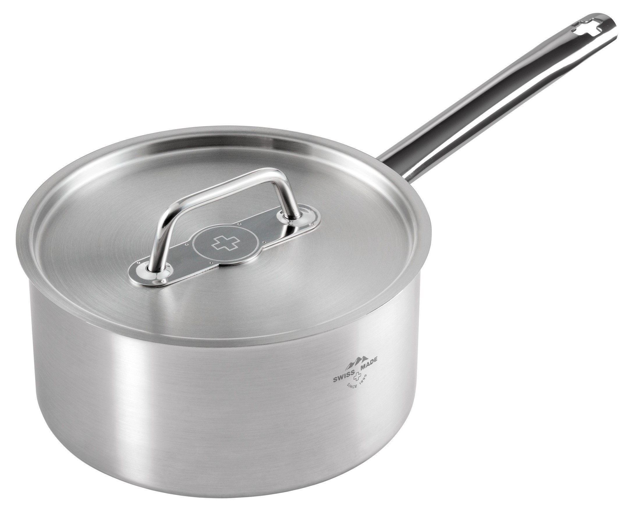 Kuhn Rikon Montreux Stainless Steel Saucepan with Lid, 20 cm/3 Litre