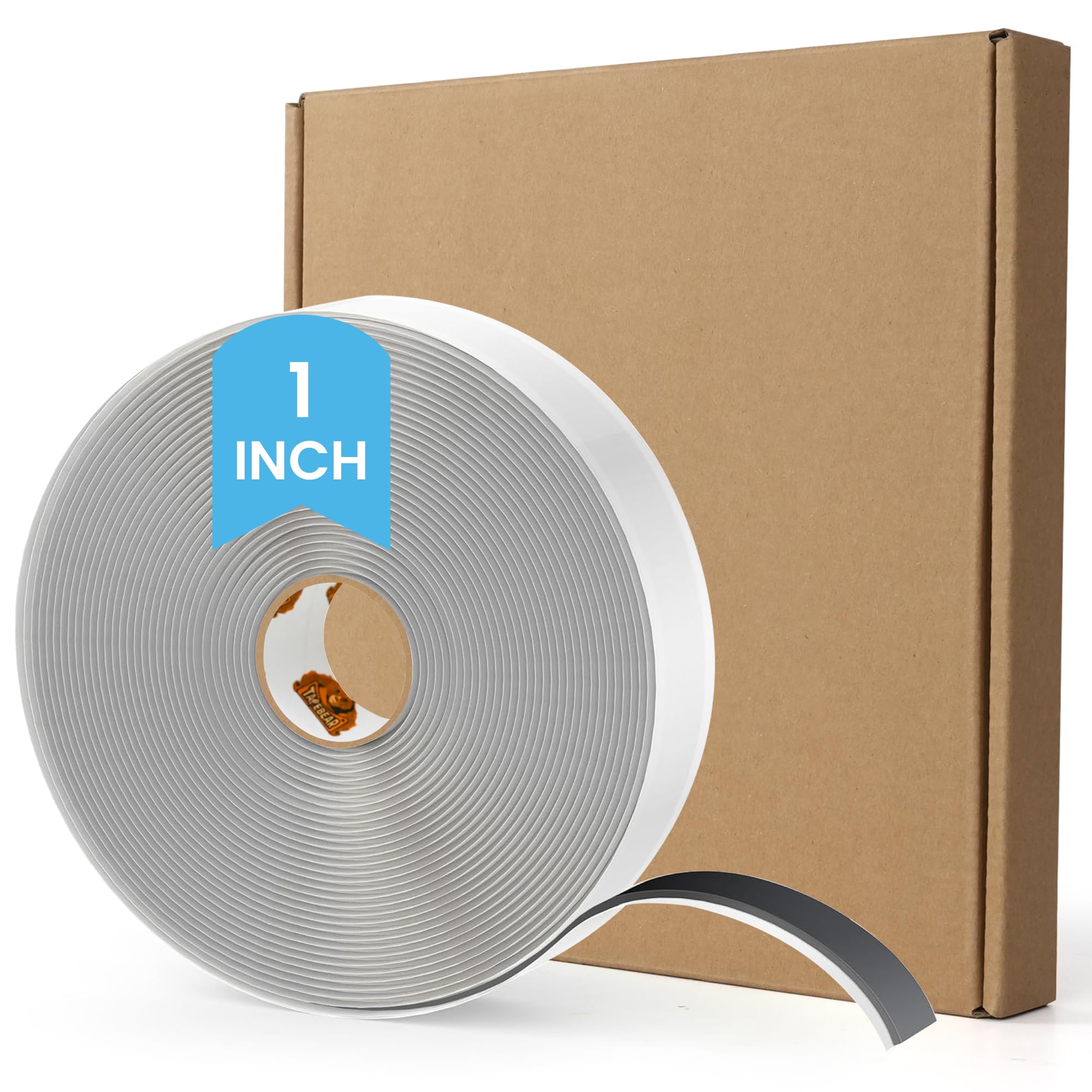 TAPEBEAR Butyl Sealing Tape Black 25mm x 9m, 3mm Thick Plumbers Putty Tape, RV Window Sealant and Caulking, Waterproof Butyl Seal Tape Rubber Tape to Seal RV, Boat, Home Pipes and Car Windows Leaks