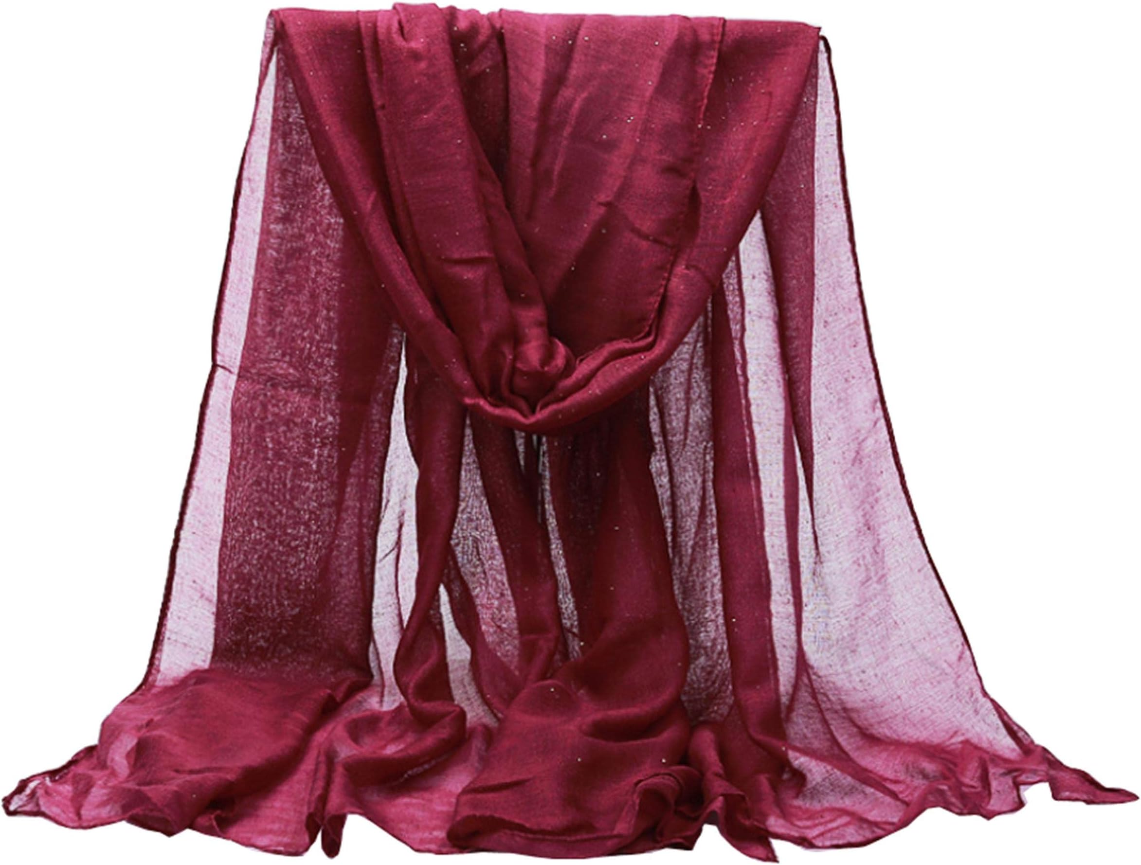 Woogwin Women's Cotton Scarves Lady Light Soft Fashion Solid Scarf Wrap Shawl