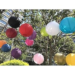 BEISHIDA Pink Round Paper Lanterns Hanging