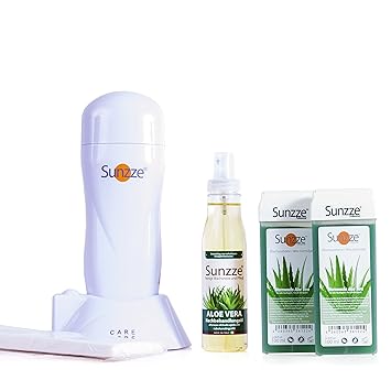 Epilieren statt rasieren! Roll-On Warmwachs-Kartuschen-Set von Sunzze