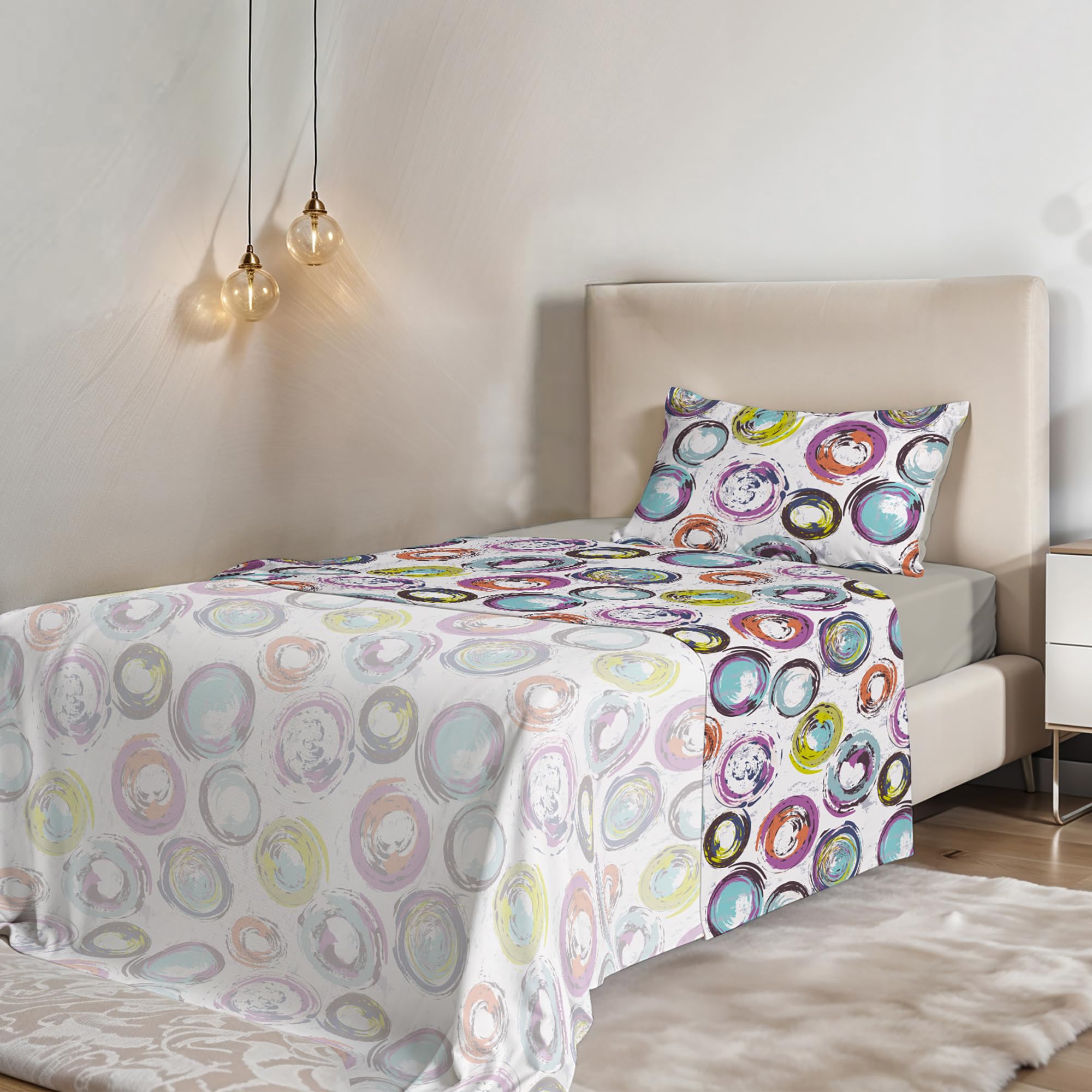 Fantasy bed sheet set in printed microfiber