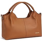 BOSTANTEN Genuine Leather Purses for Women Designer Handbags Crossbody Shoulder Bags Top Handle Satchel with Adjustable Strap