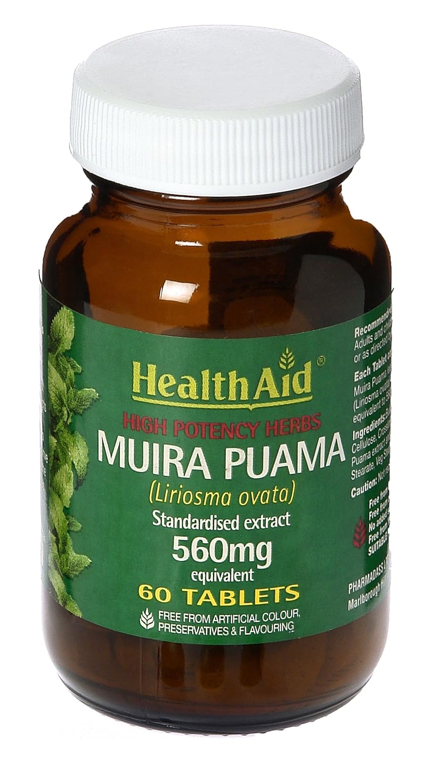 HealthAid Muira Puama Extract 560mg 60 Tablets Amazon.co.uk Health