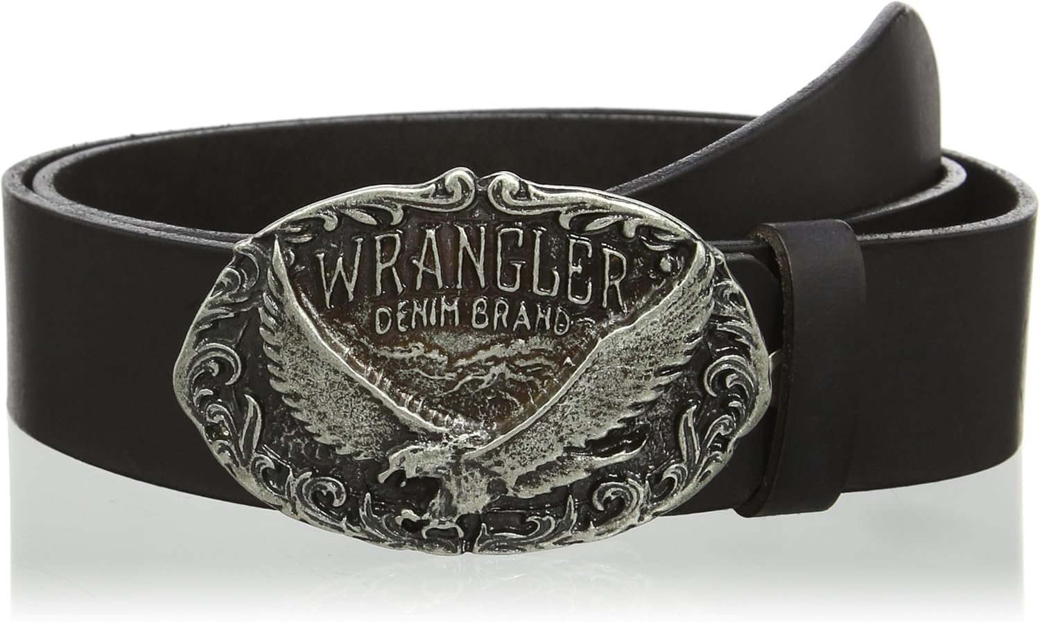 Wrangler Men's Eagle Buckle Black Belt Amazon.co.uk Clothing