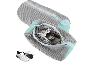 2Pcs Shoe Washing Bags for Laundry Reusable Shoe Bag for Washing Machine Shoes Cleaning Bag with Zipper and Hook for Sneakers