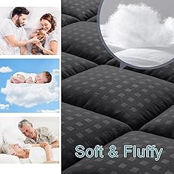 HYLEORY Twin XL Mattress Pad Quilted Fitted