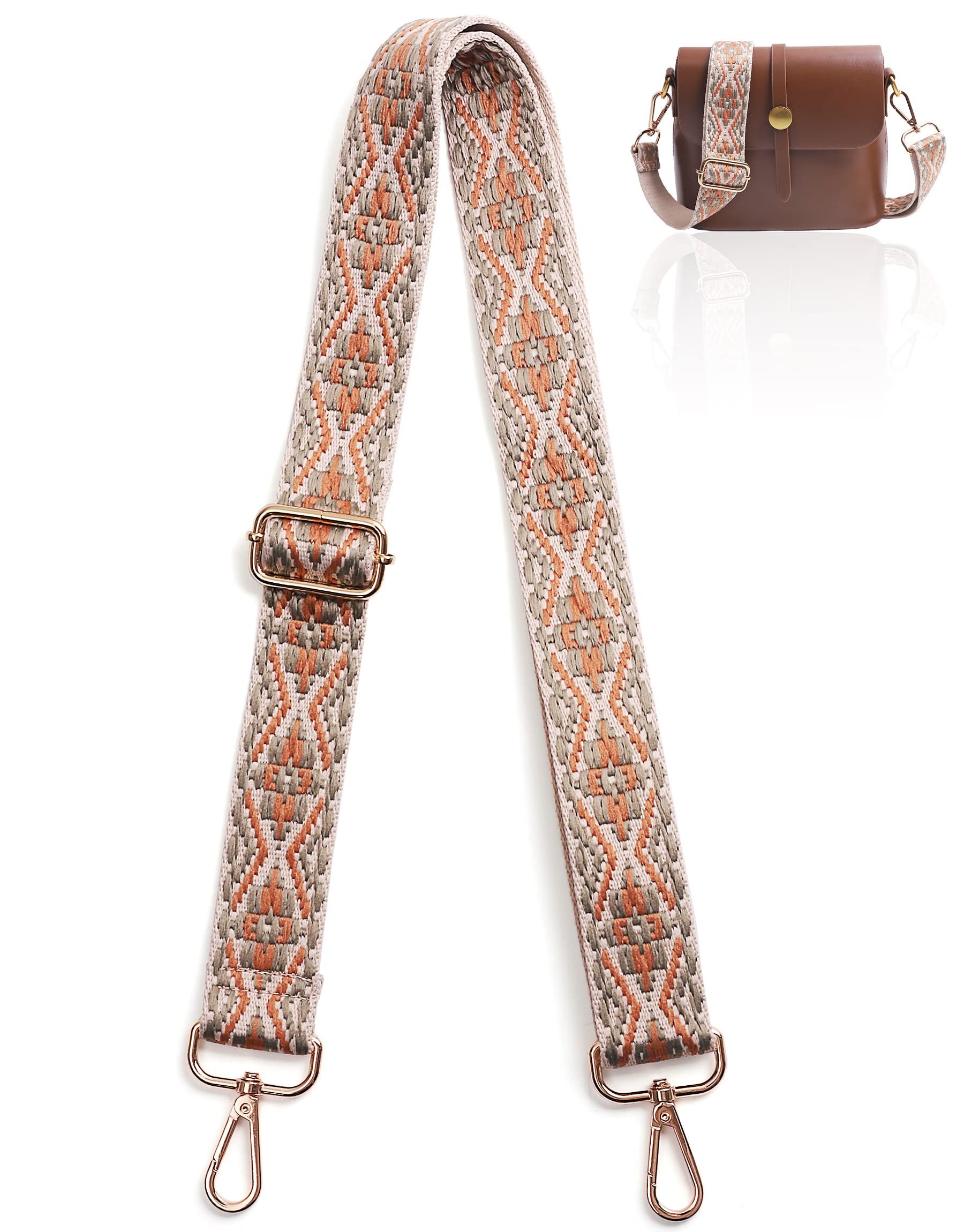 3.8cm Wide Shoulder Strap Adjustable Replacement Belt Crossbody Canvas Bag Handbag