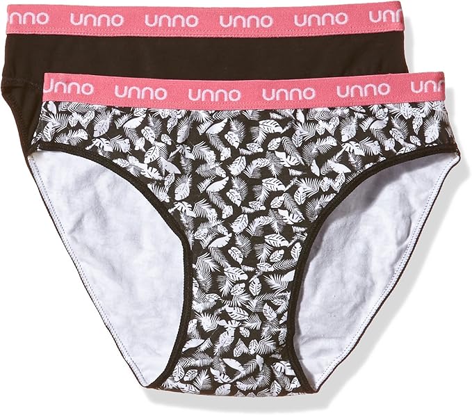 UNNO Auum304, Braga de Algodón Elástico Para Mujer, Pack de 2: Amazon.es: Ropa y accesorios