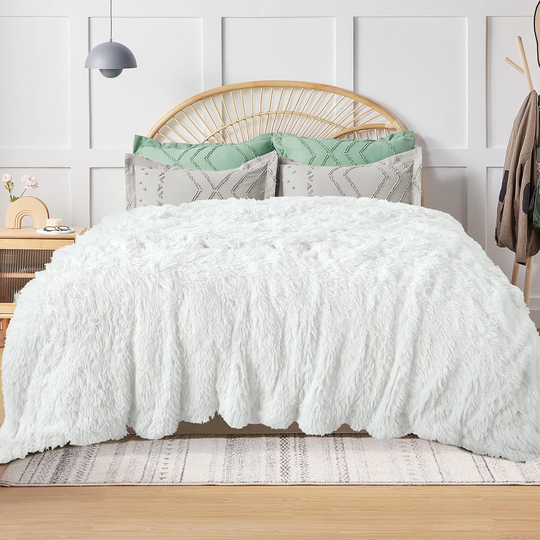 XYYZYZ Bed Blanket Queen Size, Super Fluffy Fuzzy