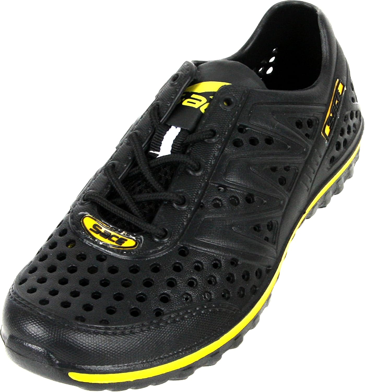 New Black Lace up Water Sports Aqua Summer Beach Womens Water Shoes (6) Water Shoes