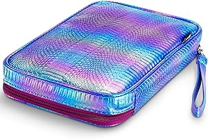 Zannaki Big Capacity Storage Pouch Marker Pen Pencil Case Simple Stationery Bag Box Art Tool & Sketch Storage Boxes for Bullet Journal Middle High School Office College Student Girl Women Adult Teen