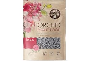 Orchid Plant Food (5 oz, 50+ Applications) - Bloom Booster Fertiliser Pellets for Orchids in Pots - Slow Release Nutrients fo