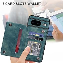 Bizzib for Google Pixel 8 Case Leather Wallet with