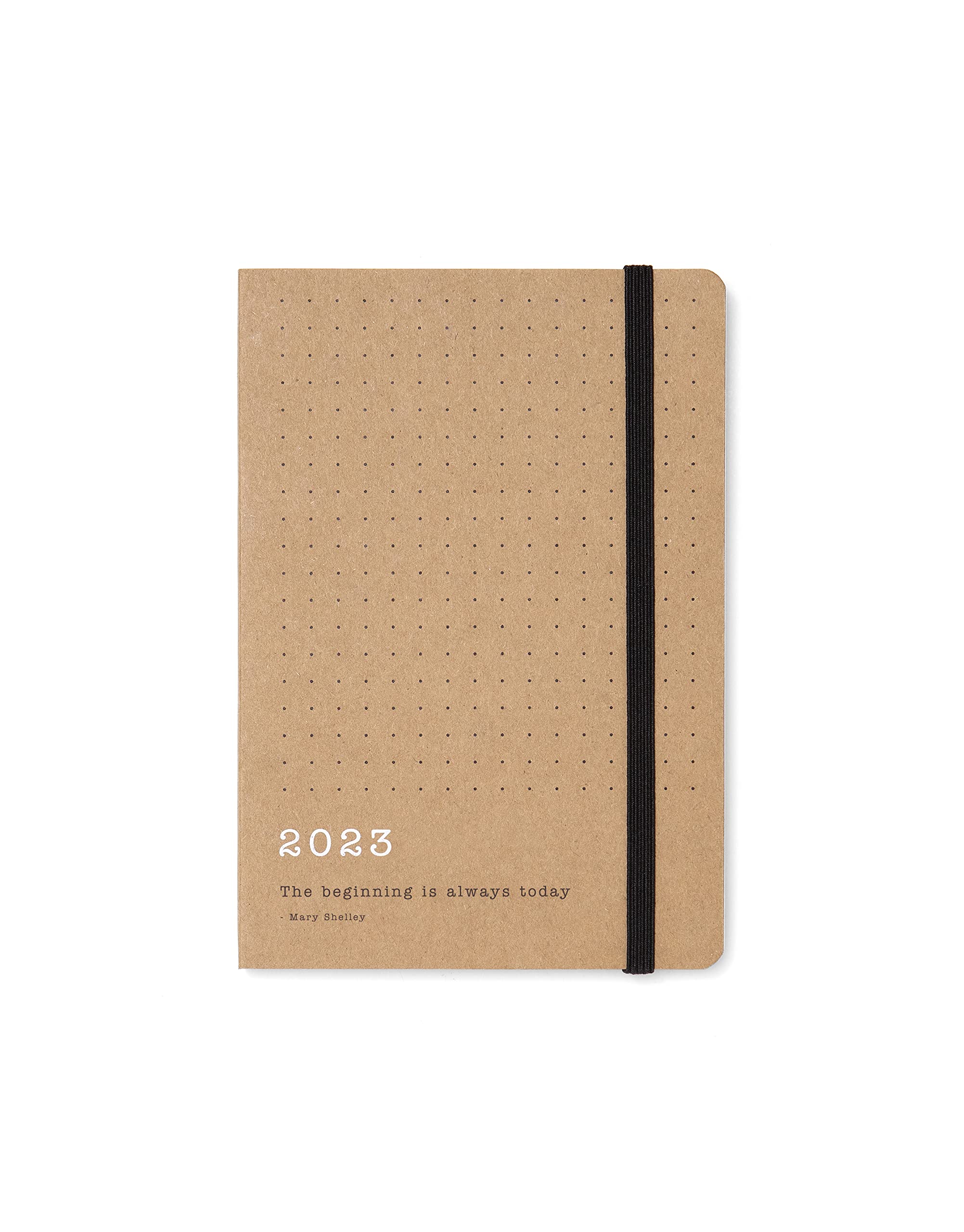 Letts Eco Writers Quotes A6 week to view 2023 brown kraft diary